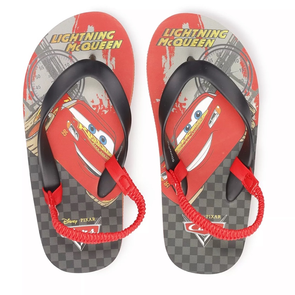Toddler Boy Disney Pixar Cars Flip Flops Size 7/8